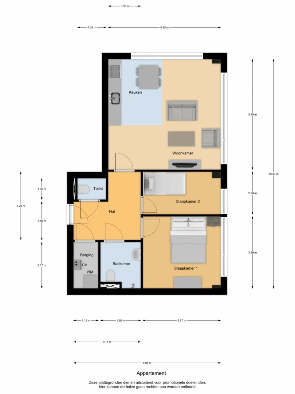 Appartement te koop Waagstraat 33 Lelystad