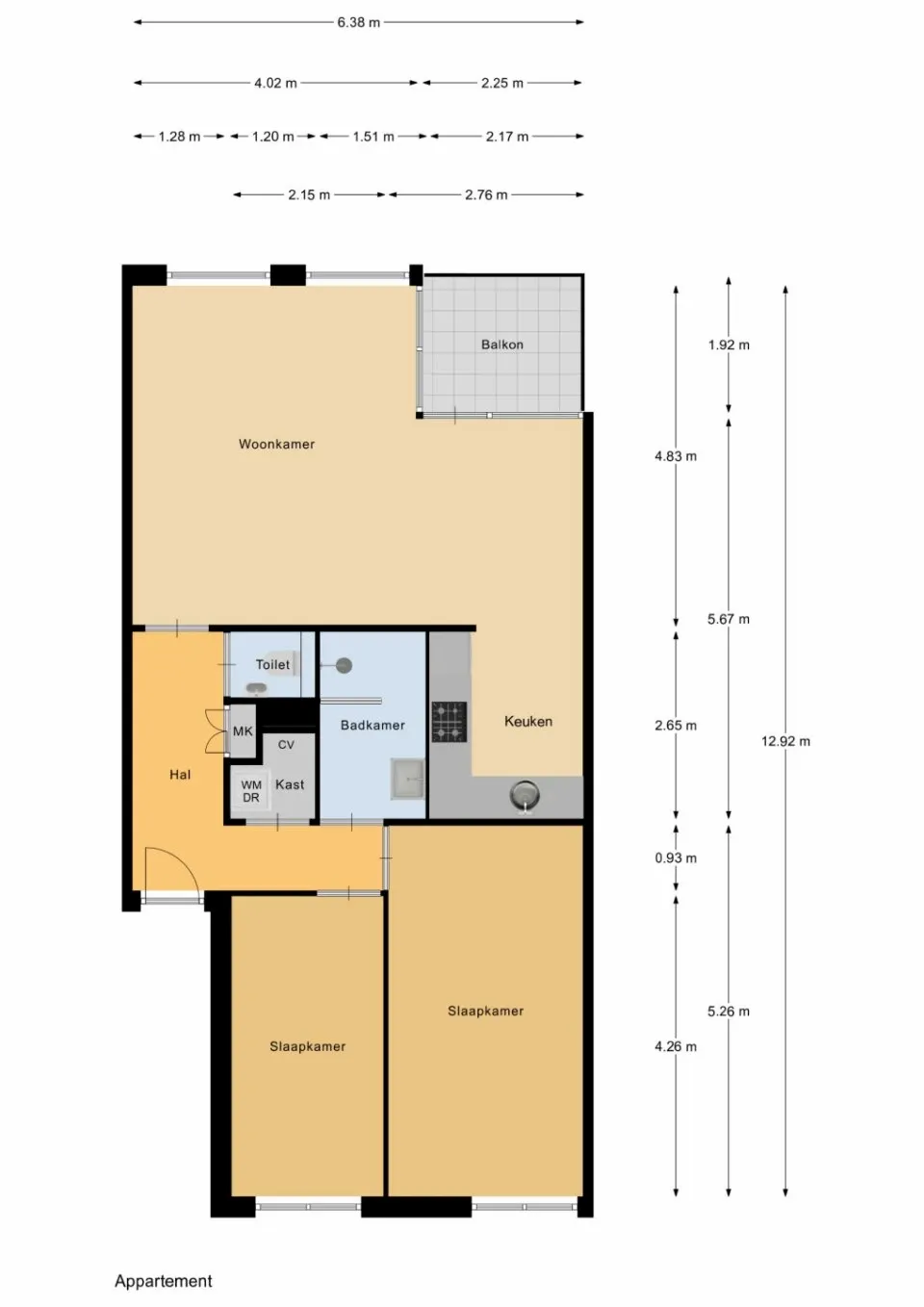 Appartement te koop J.t.p. Bijhouwerhof 145 Almere