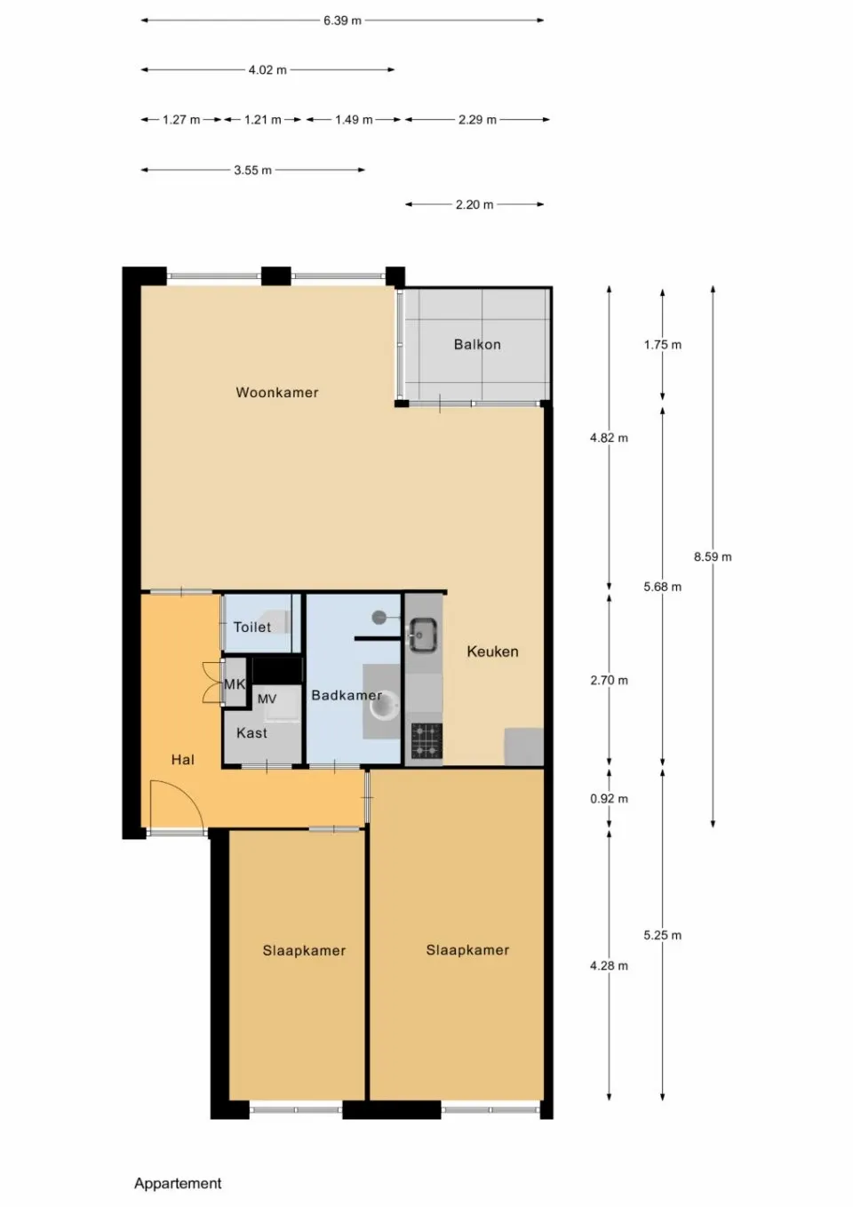 Appartement te koop J.t.p. Bijhouwerhof 143 Almere